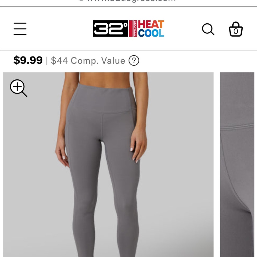 32 degree 7/8 size medium leggings